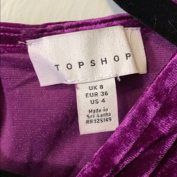 Topshop Velvet Romper - Picture 3 of 5